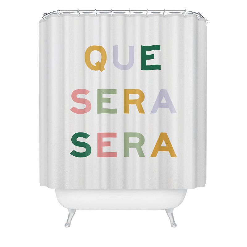 Fimbis &#39;Que Sera Sera&#39; Shower Curtain Cream - Deny Designs, 3 of 6