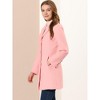 INSPIRE CHIC Women's Single Breasted Notched Lapel Long Winter Coats - 4 of 4