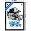 Trends International NFL Carolina Panthers - Drip Helmet 20 Framed Wall Poster Prints - 3 of 4