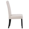 WestinTrends  Upholstered Linen Fabric Dining Chair (Set of 2) - image 3 of 4