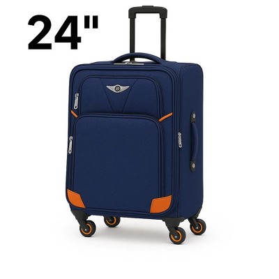 NEW YORK XPRESS XH-1717 LUGGAGE SOFTSIDE SUITCASE (20" 24" 28" 32") 24" NAVY
