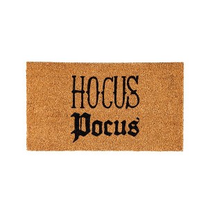 Evergreen 16 x 28 Halloween Greeting Coir Mat, Hocus Pocus for Indoor and Outdoor Decor - 1 of 4