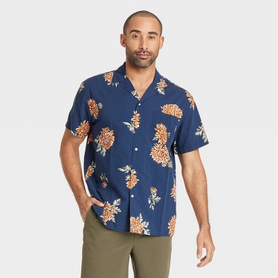 Men's Vacay Short Sleeve Challis Camp Shirt - Goodfellow & Co™