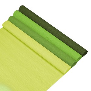 Unique Bargains Durable Soft Flexible Thickened Crepe Paper 4 Pcs - 1 of 4