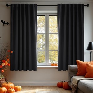 Deconovo 2 Panel Room Darkening Back Tab Window Curtains 52x84 - 1 of 4