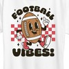 Women's - Instant Message - Football Vibes Short Sleeve Graphic T-Shirt - 2 of 4