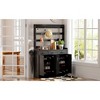 51.2''Minimalist Four-Door Shoe Cabinet with Coat Rack, Spacious Top,3 Drawers, 8 Shelves, Metal hooks and handles for Hallway, Entryway, Living Room - 4 of 4