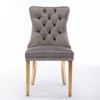 NicBex Dining Chairs Set of 2 Bar stool Upholstered Chair Contemporary Velvet Barstools with Button Tufted Decoration and Wooden Legs - 2 of 4