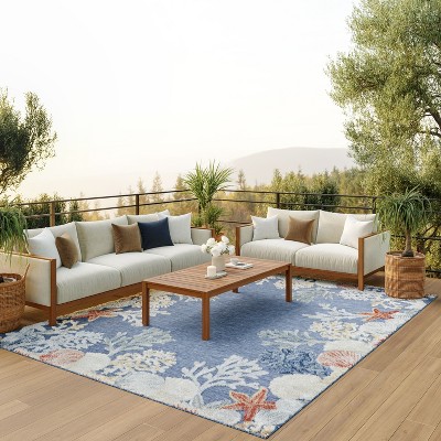 Nourison Suncoast Beach Indoor/Outdoor Flatweave Area Rug