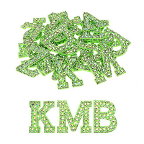 Unique Bargains DIY Clothes Repair Decorative Glitter Alphabet Rhinestone English Letter Iron-on Patches 1 Set - image 1 of 4