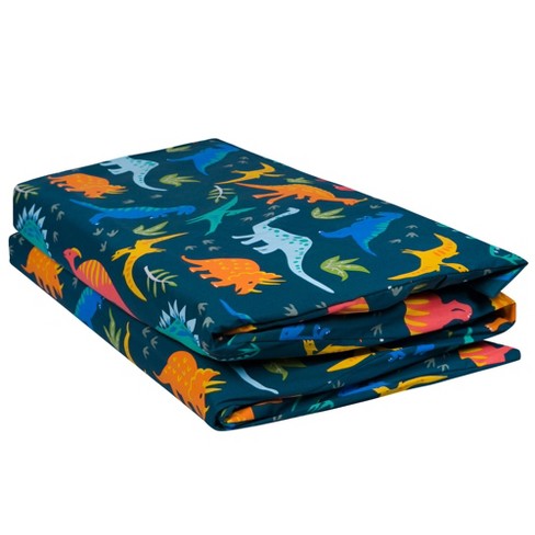 Wildkin Kids Original Cotton Blend Nap Mat with Pillow for Toddler and  Elementary (Dinomite Dinosaurs)