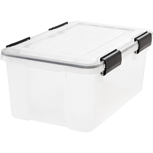 Iris Usa 19qt 6pack Clear View Plastic Storage Bins With Lids And Secure  Latching Buckles : Target