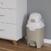 Foundations Mini Hands-Free Diaper Pail - Durable & Odorless Diaper Disposal, Holds up to 30 Newborn Diapers, Refill with Any Bags - 4 of 4