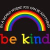 Adult Design By Humans Can Be Anything, Be Kind Pride By JeilJersey T-Shirt - 2 of 2