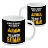 Batman Be Batman Ceramic Coffee Mug, Novelty Gift Mugs for Coffee, Tea and Hot Drinks, 11oz, White - 2 of 4