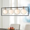 Possini Euro Design Carlyn 37 1/2" Mid Century Modern Pendant Chandelier Ceiling Light Fixture Dining Room Over Table Kitchen 4-Light Black Gold - 2 of 4