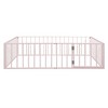 Queen Size Metal Floor Bed Frame with Fence and Door,  Bed Frame For Bedroom, Living Room,Guest Room Kids, Boys & Girls, No Box Spring Needed - 2 of 4