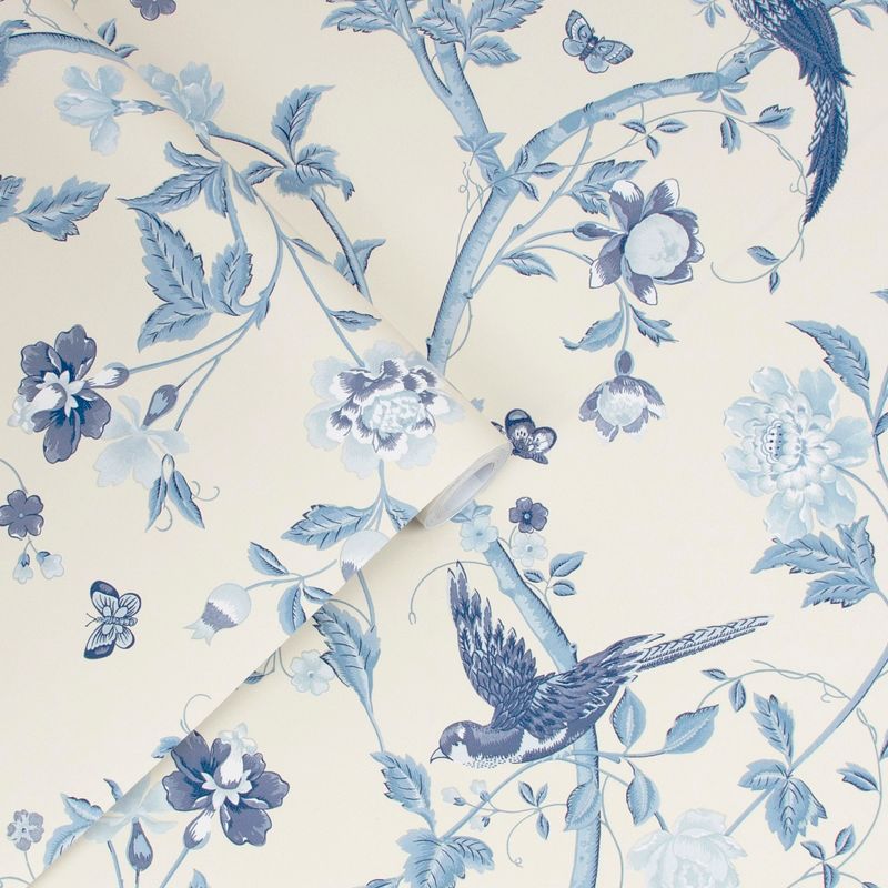 Laura Ashley Summer Palace Royal Blue Wallpaper, 3 of 6