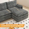 Gaomon 108" XL Modular Sectional Couch, Deep Seat Modern Chenille L Shaped Modular Sofa, Cloud Couch for 4 with Movable Ottoman - 4 of 4