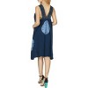 LA LEELA Women's Vacation Wear Casual Sundress Summer Vacation Loose Vacation House Wear Swing Dresses - 4 of 4