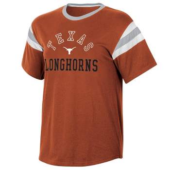 NCAA Texas Longhorns Women's Short Sleeve Stripe T-Shirt