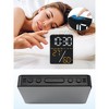 REGALWOVEN Digital Dimmable USB Charger Corded Electric Alarm Clock 3.5"Lx 1.0"Wx 4.7"H 1 Pc - 3 of 4
