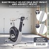 Recumbent Exercise Bikes for Home, Quiet Magnetic Recumbent Stationary Bikes with Smart APP, LED Monitor, 36-Level Resistance, Supports 350LB, Black - 2 of 4
