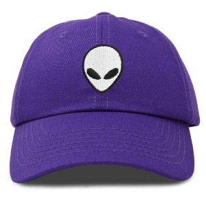 Dalix Alien Embroidered UFO Dad Hat Cotton Baseball Cap Adjustable Mens - 1 of 4