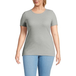 Lands' End Women's Cotton Rib T-shirt - 1 of 4