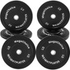 2-Inch Rubber Bumper Plates High Bounce, Barbell Weight Plate Set 10 Lbs to 160Lbs, Black Barbell Plates for Deadlifts, Home Gym & Commercial Use - 2 of 4