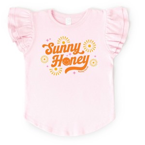 The Juniper Shop SmileyWorld Sunny Honey Flutter Sleeve Tee - 1 of 4