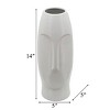 Decorative Vase for Modern Interiors - Table Vase with Sculpted Face Design - Accent Vases for Bookshelf, Mantel, or Coffee Table Styling - 4 of 4