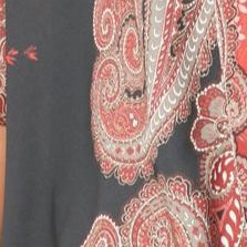 black floral paisley