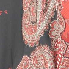 black floral paisley