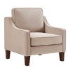 Modern Loveseat sofa for Living Room, Upholstered Velvet Small Couch with Wooden Legs for Livingroom Bedroom - image 3 of 4