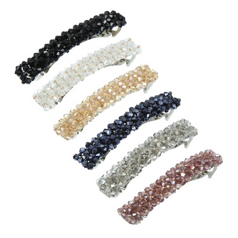 6PCS Women Hair Clip Decorative Rhinestone Hair Side Clip Hair Barrette  Hair Pin