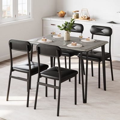 Dining Table for 2-Small Square Kitchen Dining Dinner Room Tables Set,Space Saving Wood Modern Dinette Accent Furniture