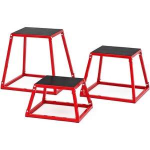 Plyometric Jump Box, Heavy-Duty Steel Plyo Boxes with Rubber Pad for Home Gym,Jump Platforms Step Up Box,Jump Trainers Conditioning Strength Training - 1 of 4