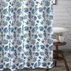 Greenland Home Fashions Pebble Beach Blue Shower Curtain, 72"x72", Coastal Seashell Print, 100% Brushed Microfiber Polyester - 2 of 3