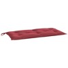 vidaXL Wine Red Garden Bench Cushions (2 pcs) - 39.4"x19.7"x2.8" - Oxford Fabric - Durable, Water-Resistant for Outdoor/Indoor Use - 4 of 4