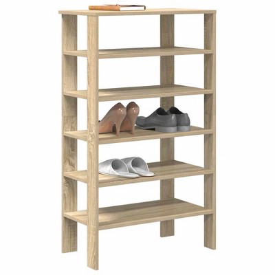 CLIHOME 6-Tier Shoe Rack, Freestanding Shoe Storage Organizer Holds up to 12 Pairs of Shoes