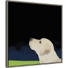 Amanti Art Yellow Dog Profile by Marjorie Weiss Canvas Wall Art Print Framed 22 x 22-in. - 2 of 4
