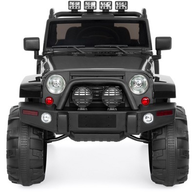 Black 12-Volt Kids Ride-On Truck with Remote Control