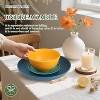 Itopfox Wheat Straw Dinnerware Set of 32, Unbreakable Plates and Bowls for 8, Dishwasher Safe for Kitchen and Camping, Vibrant Series - 3 of 4