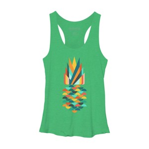 Women's Design By Humans Geometric Pineapple By radiomode Racerback Tank Top - 1 of 2
