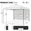 Yaheetech 8x8 Ft Pop-up Canopy with 9 Storage Pockets and Sandbags - 3 of 4