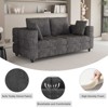 NicBex Modern Upholstered Loveseat Sofa Small Couch with Deep Cushions & Wooden Nature Legs,Couch Lounge Sofa for Living Room,Department - 2 of 4
