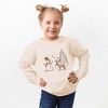 The Juniper Shop Deer Snowman Scene Toddler Graphic Sweatshirt - 2 of 3