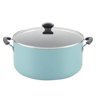 Cook N Home Nonstick Stockpot with Lid, 10.5 Quarts, Turquoise