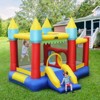 Infans Inflatable Bounce House Slide Jumping Castle Ball Pit Tunnels Without Blower - 3 of 4